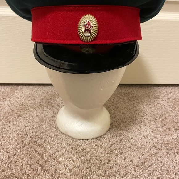 RUSSIAN USSR SOVIET MILITARY UNIFORM VISOR HAT Vintage‎ - Picture 2 of 6